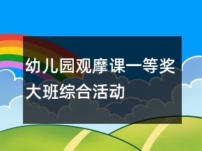 幼兒園觀摩課一等獎(jiǎng)大班綜合活動(dòng)——今天我下廚教學(xué)設(shè)計(jì)、說課稿及專家點(diǎn)評(píng)