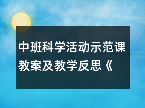 中班科學活動示范課教案及教學反思《長長的面條》