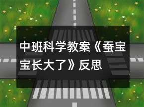 中班科學(xué)教案《蠶寶寶長(zhǎng)大了》反思