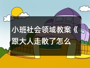 小班社會(huì)領(lǐng)域教案《跟大人走散了怎么辦》反思