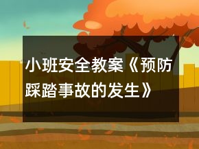 小班安全教案《預(yù)防踩踏事故的發(fā)生》反思