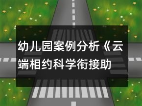 幼兒園案例分析《云端相約科學(xué)銜接助力成長(zhǎng)》幼小銜接案列