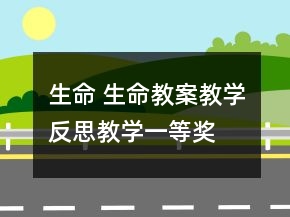 生命 生命教案教學(xué)反思教學(xué)一等獎
