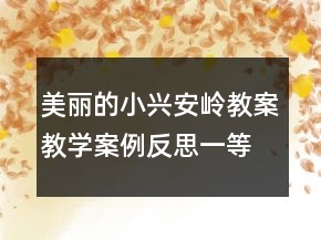 美麗的小興安嶺教案教學(xué)案例反思一等獎(jiǎng)