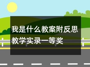 我是什么教案附反思教學(xué)實(shí)錄一等獎