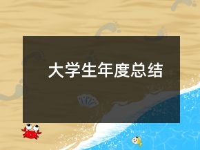 大學生年度總結(jié)