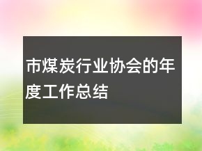 市煤炭行業(yè)協(xié)會(huì)的年度工作總結(jié)