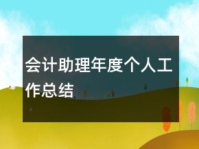 會計助理年度個人工作總結(jié)