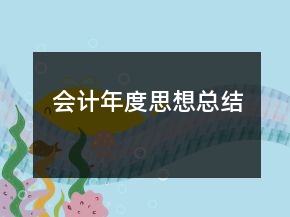 會計(jì)年度思想總結(jié)