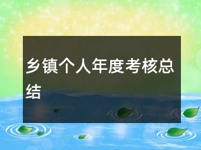 鄉(xiāng)鎮(zhèn)個(gè)人年度考核總結(jié)
