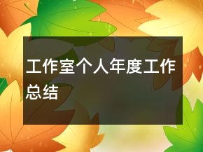 工作室個(gè)人年度工作總結(jié)