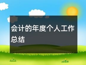 會計(jì)的年度個人工作總結(jié)
