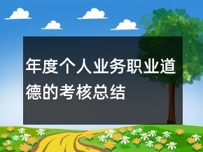 年度個人業(yè)務(wù)職業(yè)道德的考核總結(jié)