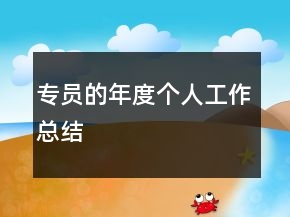專員的年度個(gè)人工作總結(jié)