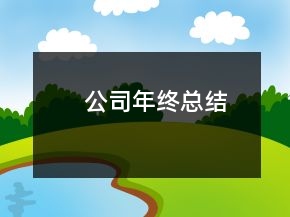 公司年終總結(jié)