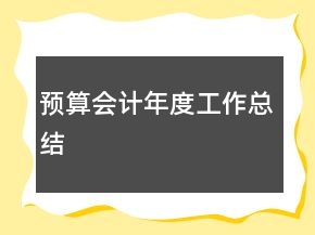 預(yù)算會計年度工作總結(jié)