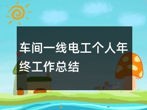 車間一線電工個人年終工作總結(jié)