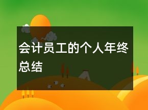 會(huì)計(jì)員工的個(gè)人年終總結(jié)