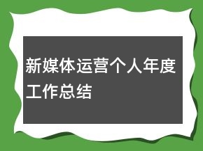 新媒體運(yùn)營(yíng)個(gè)人年度工作總結(jié)