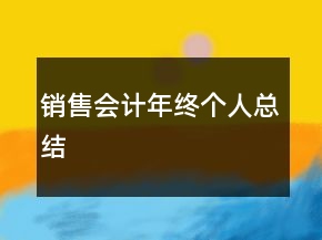 銷售會計年終個人總結(jié)