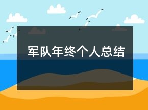 軍隊(duì)年終個(gè)人總結(jié)