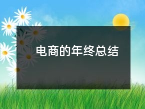 電商的年終總結(jié)