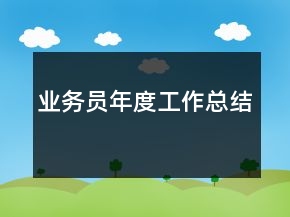 業(yè)務(wù)員年度工作總結(jié)