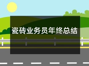 瓷磚業(yè)務(wù)員年終總結(jié)