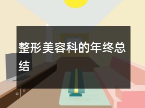 整形美容科的年終總結(jié)