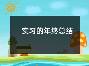 實習(xí)的年終總結(jié)