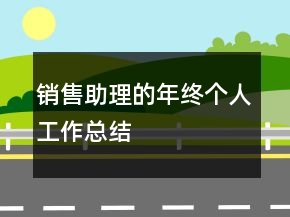 銷售助理的年終個(gè)人工作總結(jié)