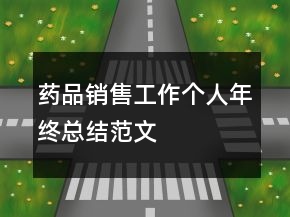 藥品銷售工作個(gè)人年終總結(jié)范文