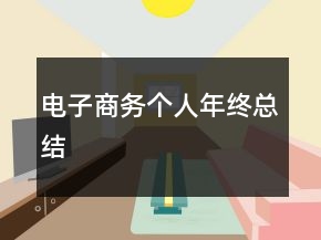 電子商務(wù)個(gè)人年終總結(jié)