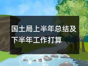 國土局上半年總結(jié)及下半年工作打算