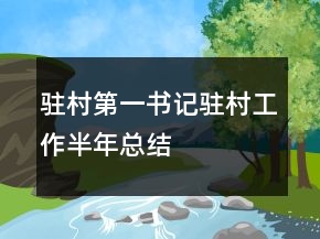 駐村第一書記駐村工作半年總結(jié)