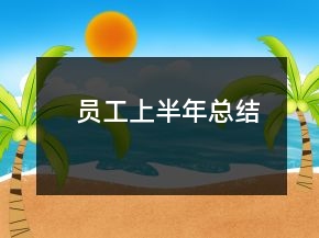 員工上半年總結