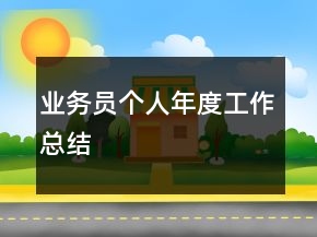 業(yè)務員個人年度工作總結(jié)