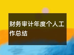 財(cái)務(wù)審計(jì)年度個(gè)人工作總結(jié)