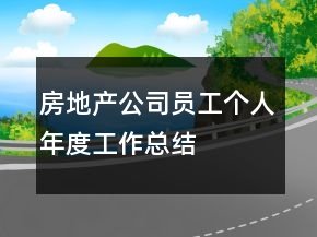 房地產(chǎn)公司員工個(gè)人年度工作總結(jié)