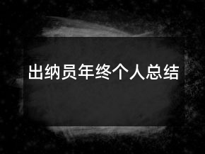 出納員年終個(gè)人總結(jié)