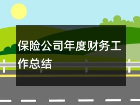 保險公司年度財務(wù)工作總結(jié)
