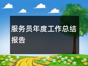 服務(wù)員年度工作總結(jié)報告