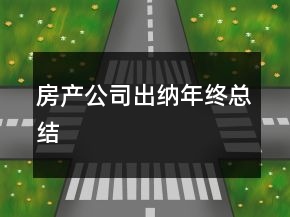 房產(chǎn)公司出納年終總結(jié)