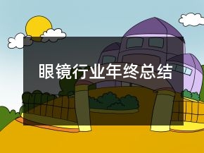 眼鏡行業(yè)年終總結(jié)