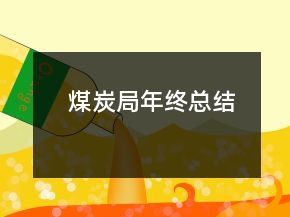 煤炭局年終總結