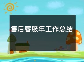 售后客服年工作總結(jié)