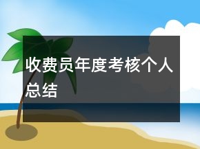 收費員年度考核個人總結