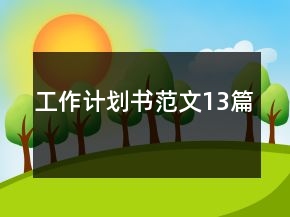 工作計(jì)劃書范文13篇