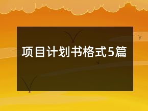 項目計劃書格式5篇