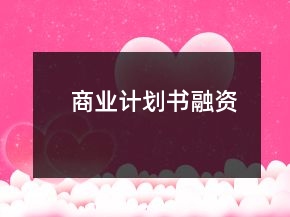 商業(yè)計(jì)劃書融資
